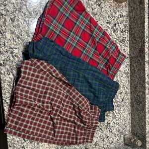 4 Pack Hanes Plaid Boxer Shorts - Red, Blue, Green